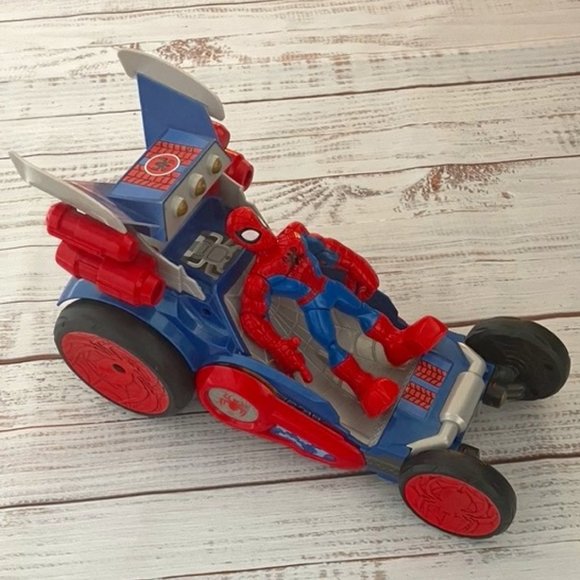 Hasbro Playskool Heroes Adventures 2012 Spiderman Web Wing Car Transforming Toy - Picture 1 of 11